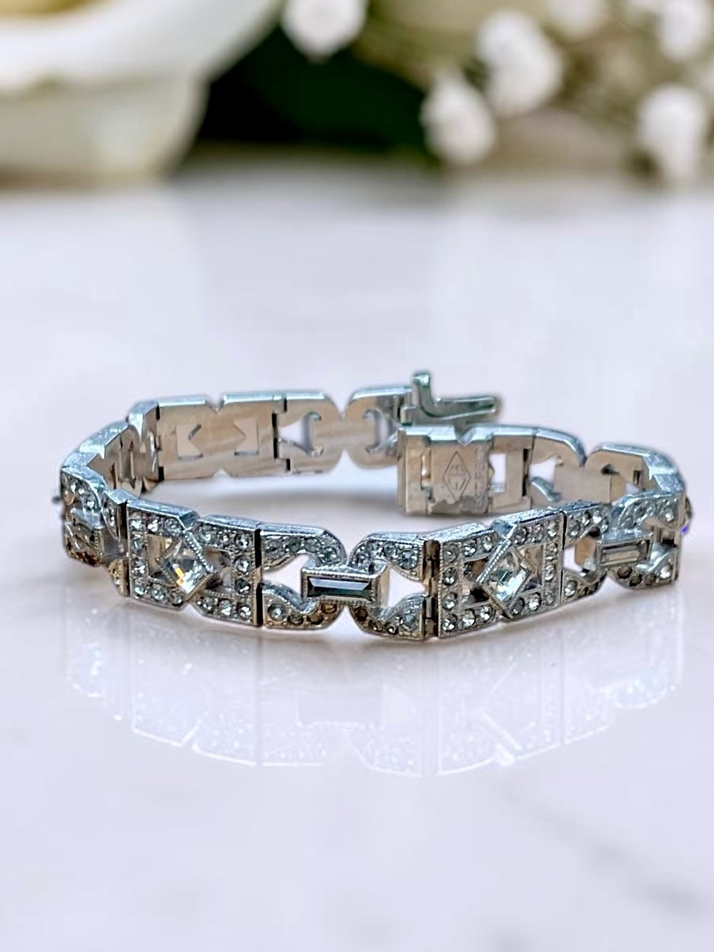 🌺Vintage Engel Bros. Art Deco Bracelet
